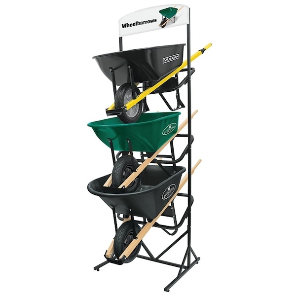 Vulcan Vulcan 55432 Wheelbarrow Displayer with Sign, 30 in L, 32 in W - 57005