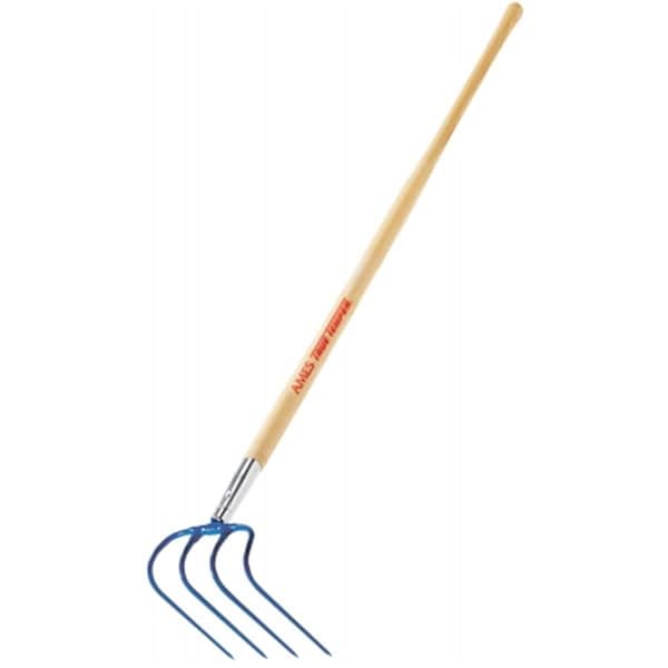 Patioplus 60in. Handle Four 10in. Curved Tine Manure Fork - PA3542766