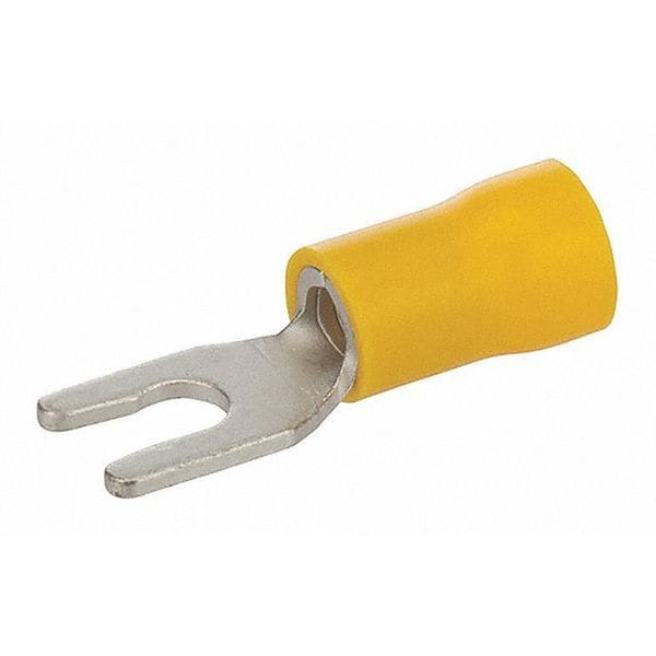 Nsi Industries 12-10 AWG Terminal de lengüeta con bloqueo de vinilo para perno #8 - S12-8V-L