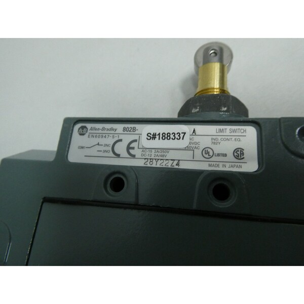 Interruptor de límite Allen Bradley 125/250/480V-CA 125/250V-CD - 802B-PSADXSX