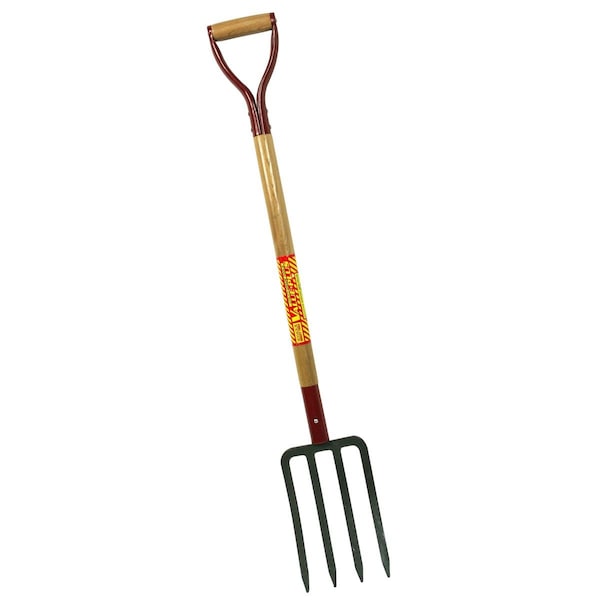 Seymour Midwest 6in. X 10in. Forged Steel Spading Fork With Hardwood Handle - SV-SF10