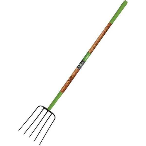 Ames Manure Fork, Steel Tine, Wood Handle, 61 in L Handle - 2826800