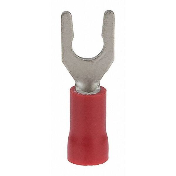 Nsi Industries 22-18 AWG Terminal de Espiga Bloqueable de Vinilo para Tornillo #8 - S22-8V-L
