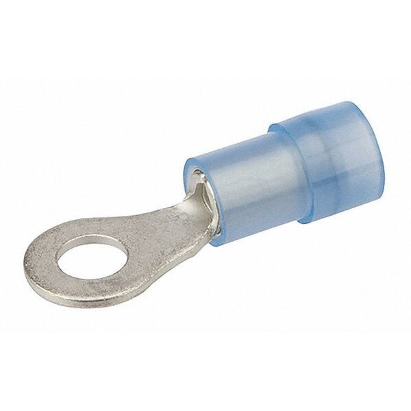 Terminal de anillo de nylon Nsi Industries 16-14 AWG para tornillo #8 - R16-8N