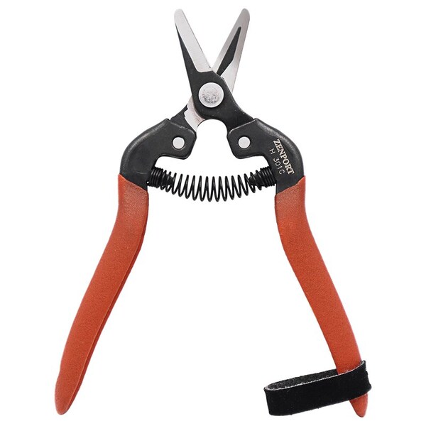 Zenport Harvest Shear, Short Curved Carbon Steel Blade, 12PK - H301C