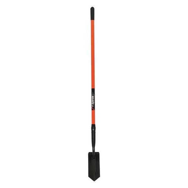Kenyon Trenching Shovel, 11 ga Tempered Steel Blade, 53 in L Orange - 89134