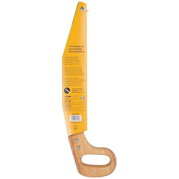 Landscapers Select Pruning Saw, Steel Blade, 5 TPI, Wood Handle, 20 in OAL - C-835-15