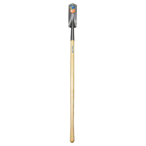 Ames Premium Grade Wood Handle Shovel, Long Handle, Trenching 4in. Blade, No 15-566 - S49425