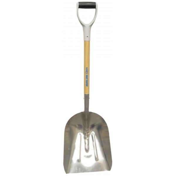 Ames Ames 27in. Wood D-grip Handle Aluminum No. 10 Hollow Back Scoop Sho  1670900 - 1670900