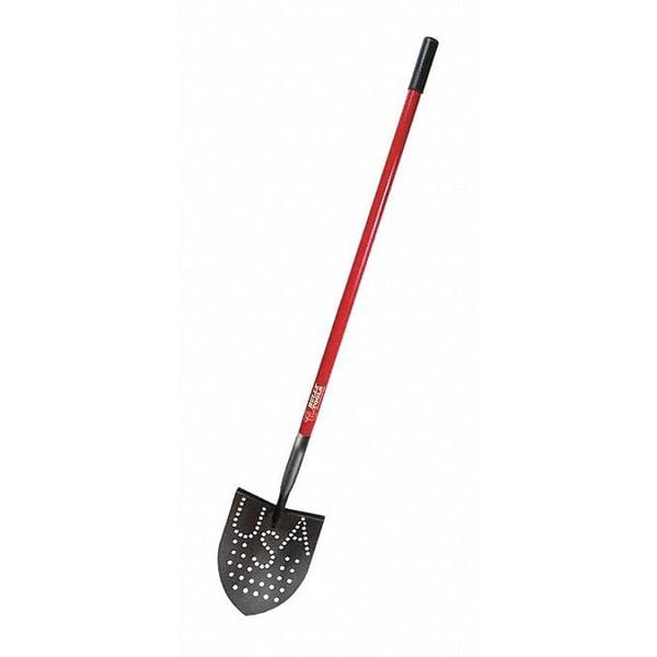 Bully Tools Mud Shovel, 14 ga. Steel Blade, Fiberglass Handle - 92705