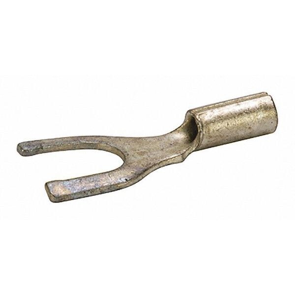 Nsi Industries 16-14 AWG Terminal de pala no aislado para tornillo #10, Color de aislamiento: Desnudo - S16-10