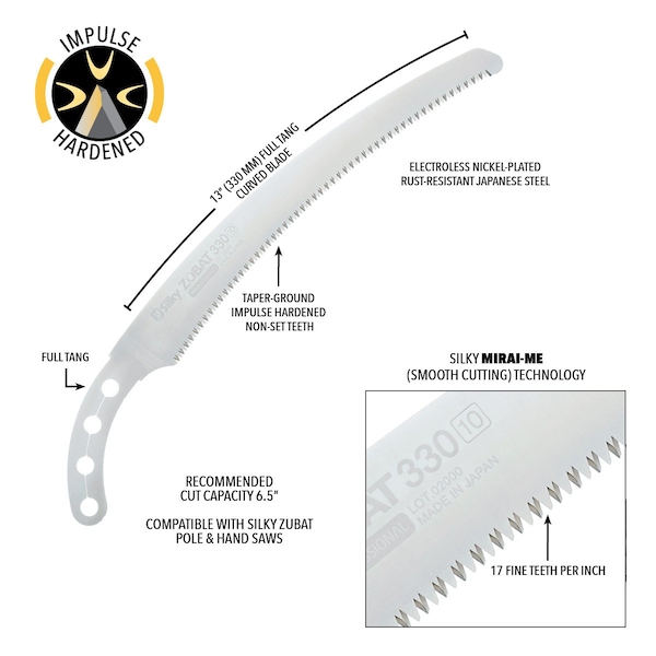 Silky Saws Silky Zubat Professional Blade 330mm Fine - 279-33
