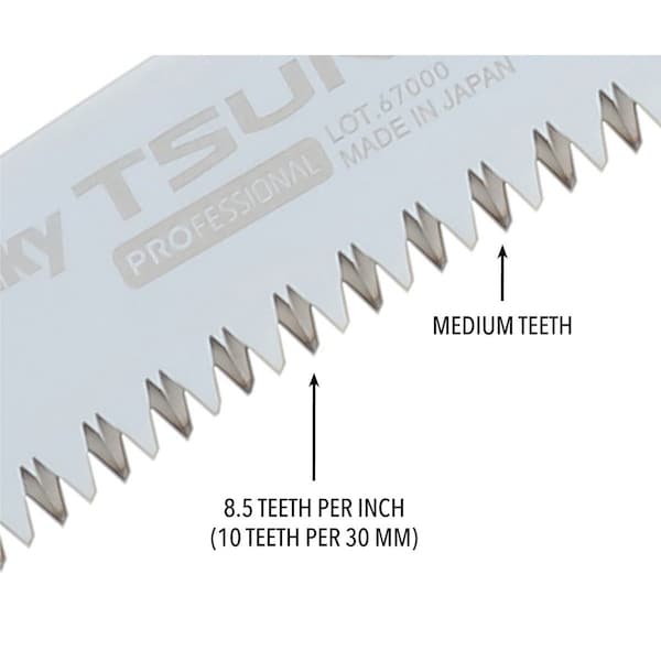 Silky Saws Silky Blade Only TSURUGI Curve 210mm by medium teeth - 457-21
