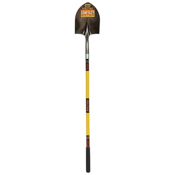 Structron S700 SpringFlex Shovel, 14 ga Steel Blade, Fiberglass Handle - 49730