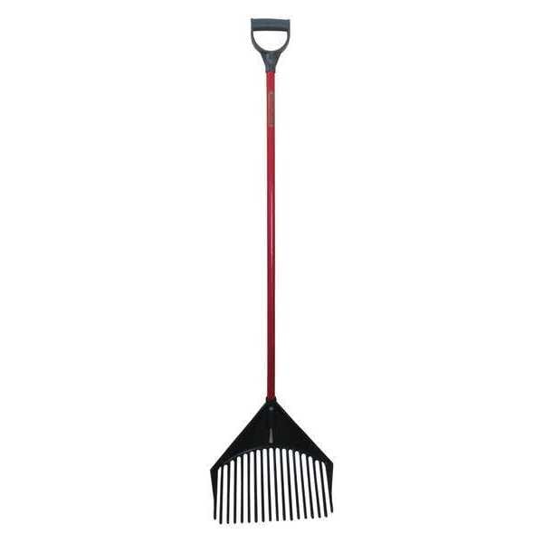 Root Assassin Rake, Shovel, Skim, 1 Garden Tool, Polycarbonate Blade, 44" L Red - GG-001
