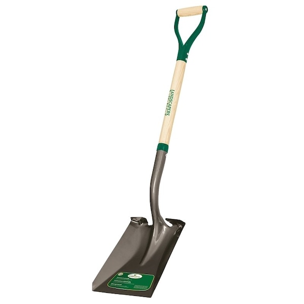 Landscapers Select Transfer Shovel, Steel Blade, Wood Handle, D-Shaped Handle, 30 in L Handle - 34594
