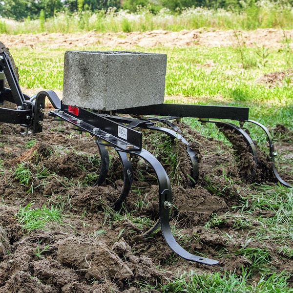Brinly Sleeve Hitch Cultivator: Adjustable Tow-Behind Garden Soil Aerator and Weed Remover - CC-560