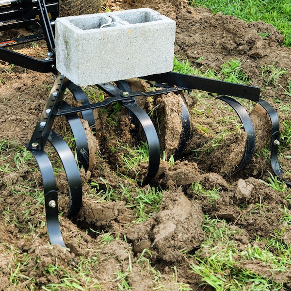 Brinly Sleeve Hitch Cultivator: Adjustable Tow-Behind Garden Soil Aerator and Weed Remover - CC-560