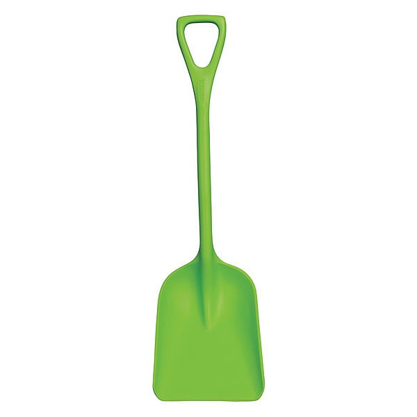 Remco Hygienic Square Point Shovel, Polypropylene Blade, 23 1/2 in L, Lime Green - 698177