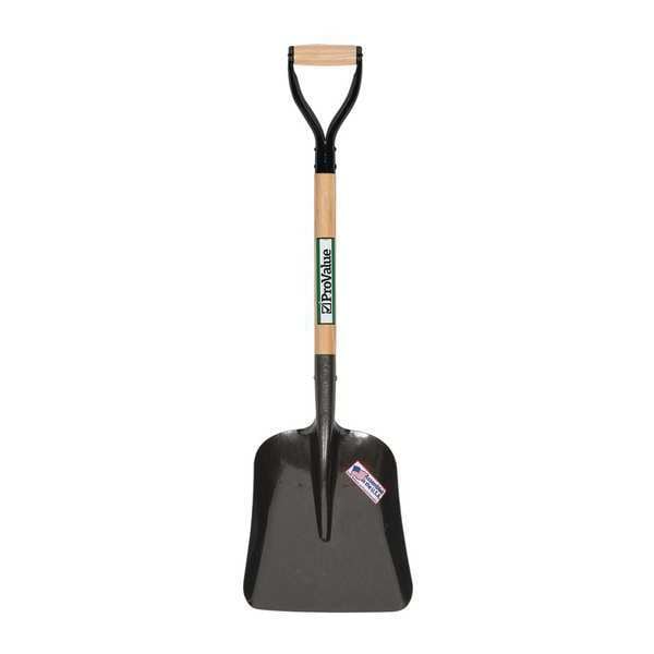 Seymour Midwest Scoop Shovel, Steel Blade, 26 in L Hard Wood Handle - 49013GRA