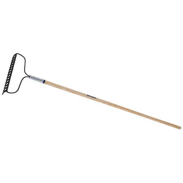 Westward 16-tine Bow Rake with 60"L Wood Handle - 1WG36