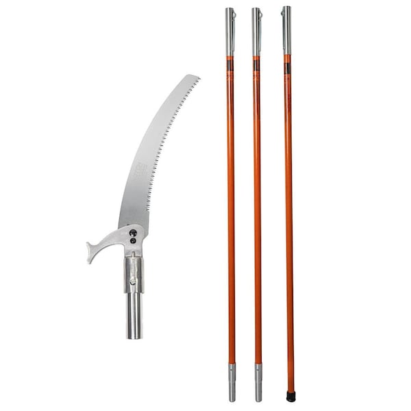 Notch 18 ft. Pole Saw Set with 15-inch Blade - Orange - 40207-OR