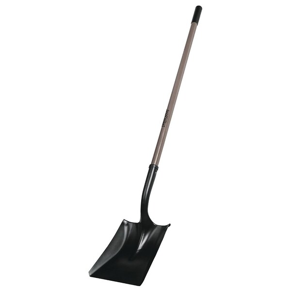 Landscapers Select Square Point Shovel, Steel Blade, 47 in L Fiberglass Handle - 34464PRC-FP