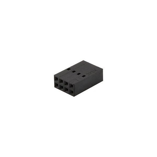 Conector de placa Molex, 46 contactos, 2 filas, Hembra, Paso de 0.1 pulgadas, Terminal de crimpado, Aislante negro - 22552461