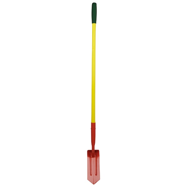 Dottie Trenching Shovel, 9 ga AISI 1055 Carbon Steel Blade, 48" L Yellow Fiberglass Handle - SHTR5