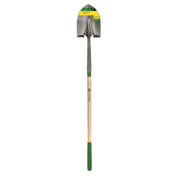 John Deere 61 in. Steel Digging Shovel Wood Handle - PRL-RBA-SP-JD