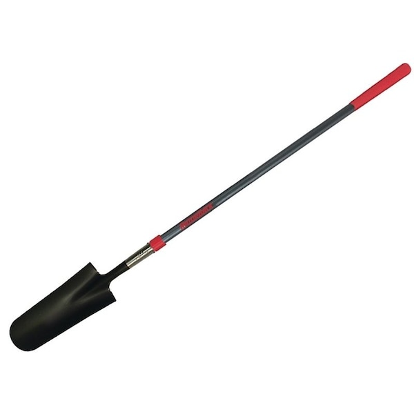 Razor-Back Drain Spade W/ Handle, 6 in W  14 ga Steel Blade, Fiberglass Handle - 47602