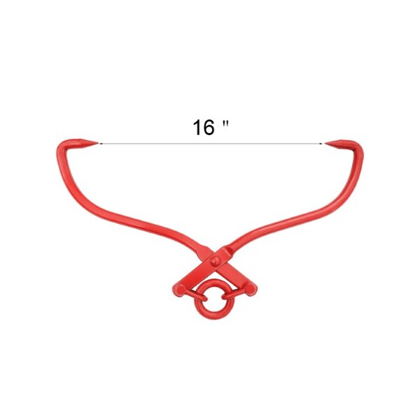 Nature Spring 1912 Nature Spring, Skidding Tongs with Ring, 16 Inch, Red - 486530HOT