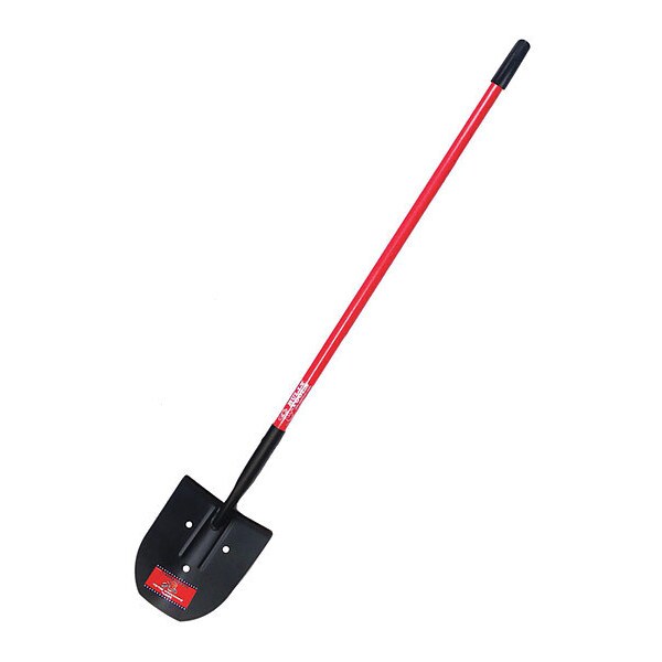 Bully Tools Rice Shovel, 14 ga. Steel Blade, Fiberglass Handle - 92704