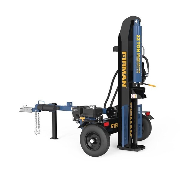 Firman Log Splitter, Gasoline, 0.9 gal Fuel Tank, 22 ton Splitting - GS2201