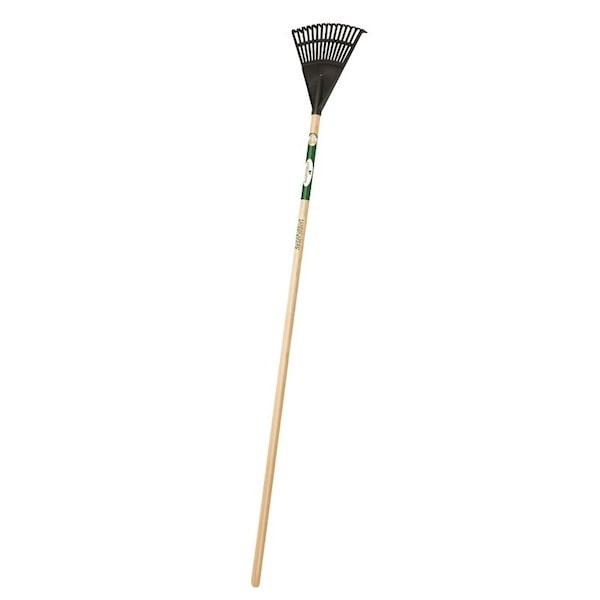 Landscapers Select Shrub Rake, 15 Tine, Poly Tine, Wood Handle, 48 in L Handle - 34589
