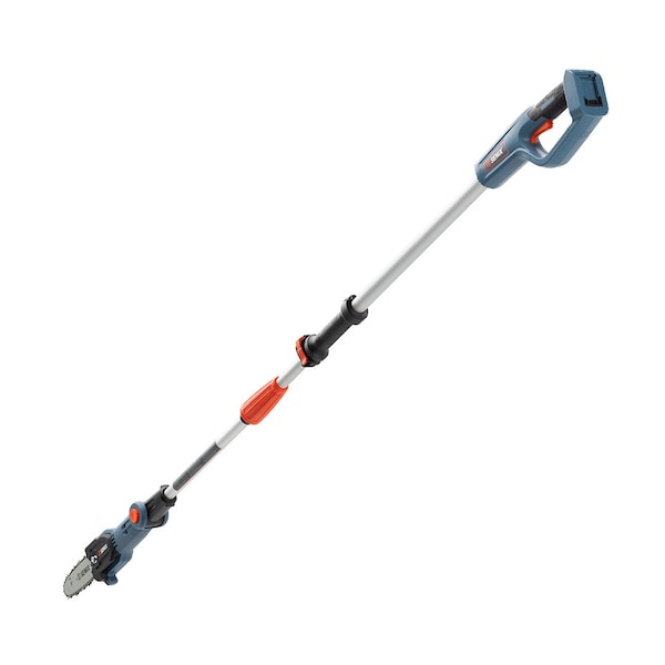 Senix 20 Volt Max* 8-Inch Cordless Brushless Pole Saw, 7.5-ft Telescoping Handle & Articulating Head - CSPX2-M-0