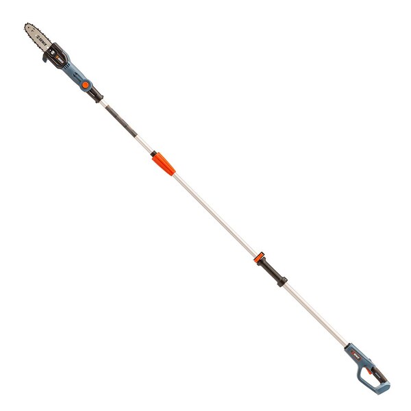 Senix 20 Volt Max* 8-Inch Cordless Brushless Pole Saw, 7.5-ft Telescoping Handle & Articulating Head - CSPX2-M-0