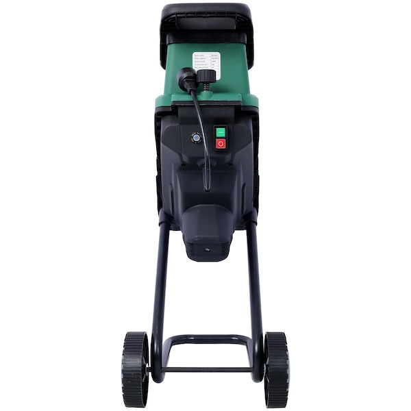 Edendirect 15Amp Electric Wood Chipper/Shredder with Wheels, 2600W Portable Garden Shredder, 60L Collection Bag - ED-W465P146809