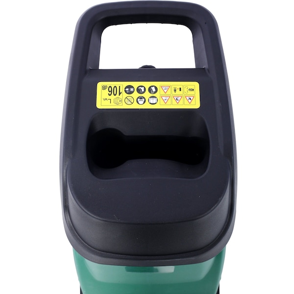 Edendirect 15Amp Electric Wood Chipper/Shredder with Wheels, 2600W Portable Garden Shredder, 60L Collection Bag - ED-W465P146809