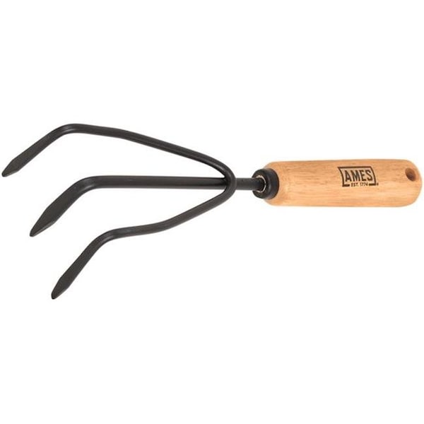 True Temper AMES-True Temper 34925974 2446300 Hand Cultivator with Wood Handle - 34925974