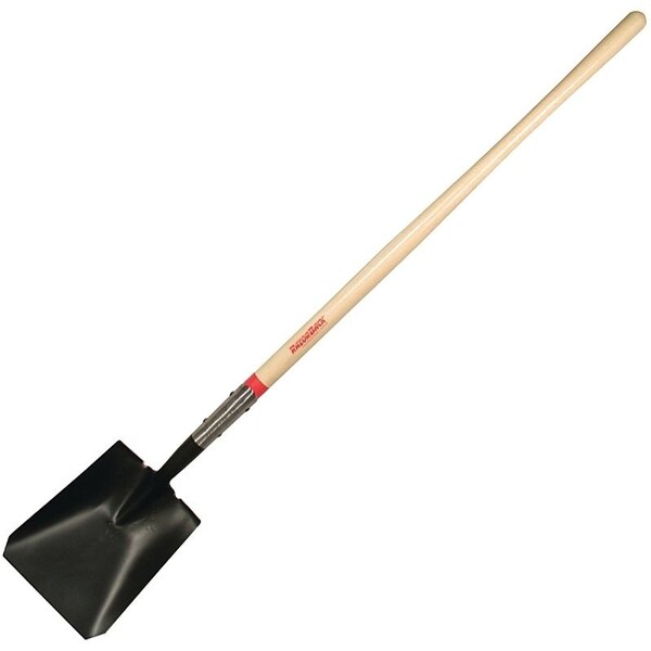 Razor-Back Square Point Shovel, 9-1/2 in W Blade, Steel Blade, 48 in L Ashwood Handle - 44363