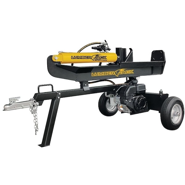 Lumber Jack Log Splitter, Gasoline Engine, 25 ton Splitting, Max length 26 in Log - YTL-014-274