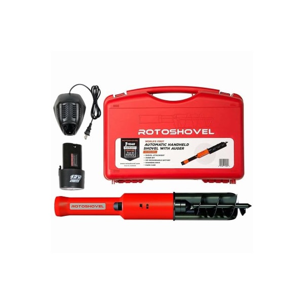 Rotoshovel Rotoshovel Battery operated automatic hand shovel with carrying case and 1 battery - ROTO1-R
