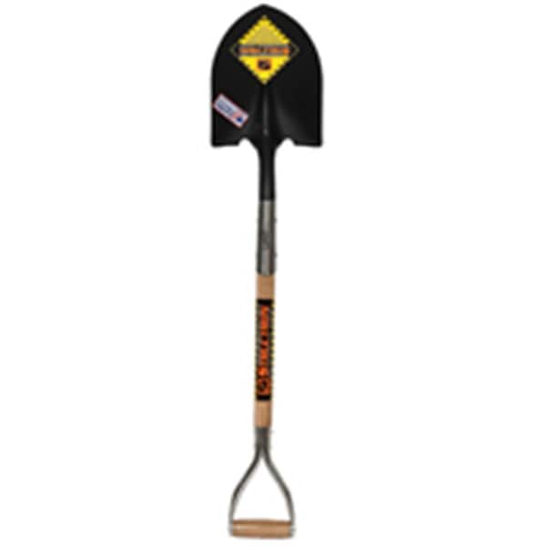Seymour Midwest Round Point Shovel, 30 in L Hardwood Handle W/ D-Grip - 4708186
