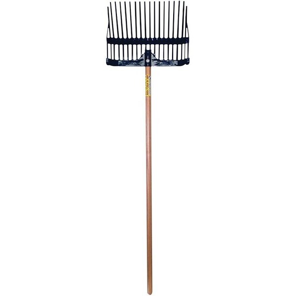 Fortex Fortiflex 1308181 Stall Fork, Plastic Tine, Polycarbonate Handle, Black - SDF-18 BLACK