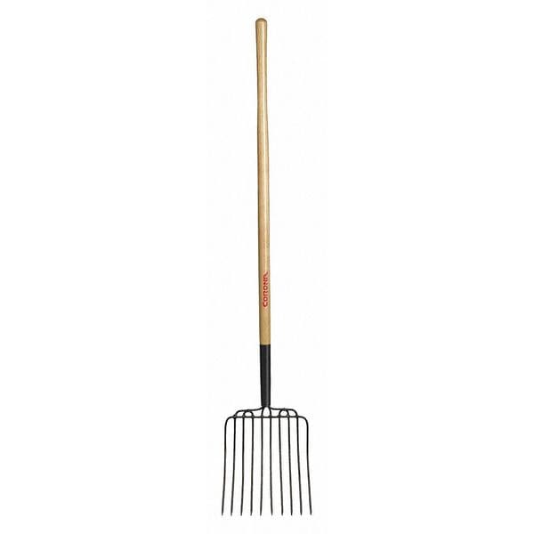 Corona Tools Manure Fork, 10 Tine, 48" Ash Wood Handle - FK 42010