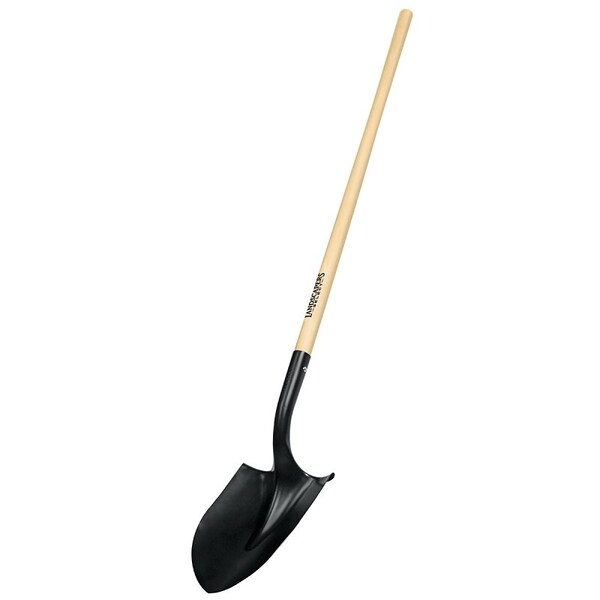 Landscapers Select Shovel, 54 in L Hardwood Handle W/ Cushion Grip - 34608 PRL-P