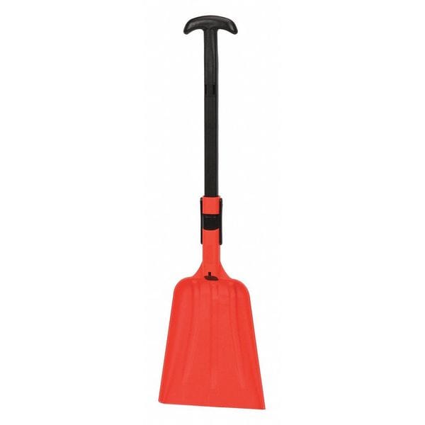 Remco No. 3 Industrial Square Point Shovel, Plastic Blade, 36 in L, Black ABS Plastic Handle - 6880EB