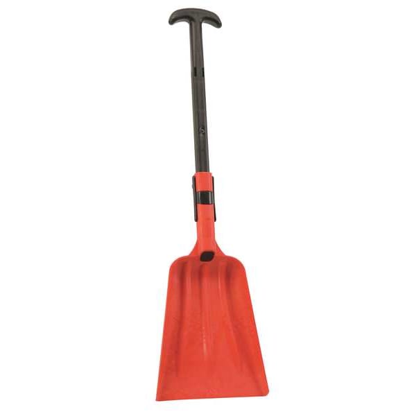 Remco No. 3 Industrial Square Point Shovel, Plastic Blade, 36 in L, Black ABS Plastic Handle - 6880EB