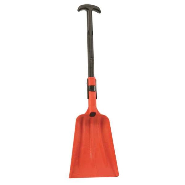Remco No. 3 Industrial Square Point Shovel, Plastic Blade, 36 in L, Black ABS Plastic Handle - 6880EB